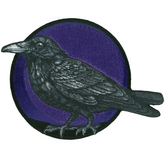 Wholesale Raven Patch 4" x 3" | Purple Raven High Thread Rayon Patch